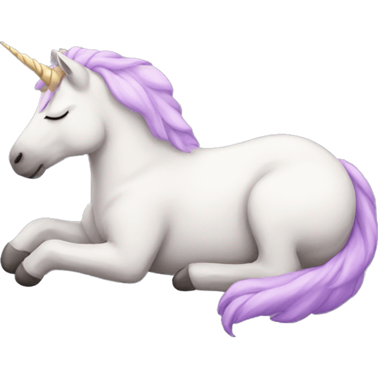 Sleeping unicorn  emoji