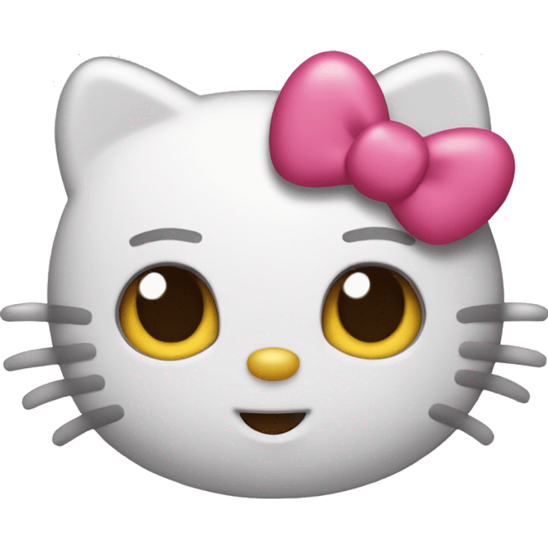 Hello kitty woth heart eyes emoji