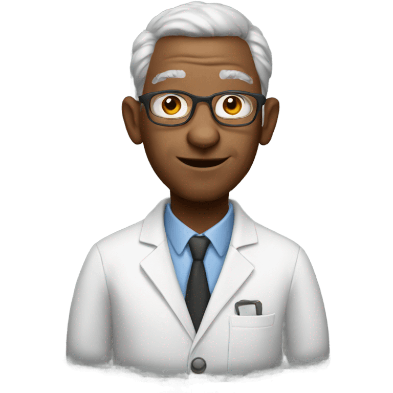 A goat physics professor emoji