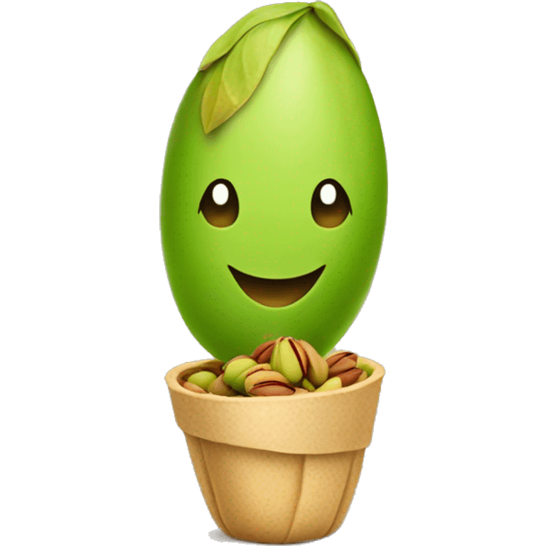 pistachio wishes happy Eid emoji