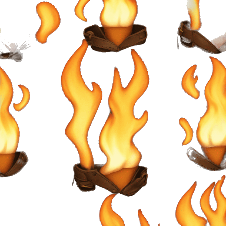 flame with leather jacket emoji