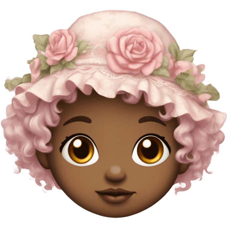 Pink shabby chic baby  emoji