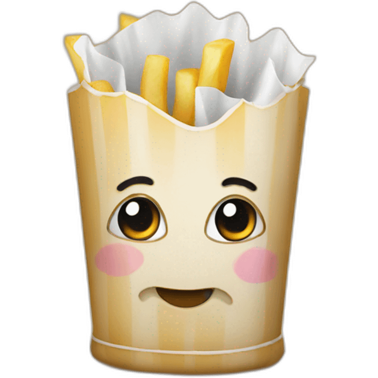 frite with face like chibi emoji