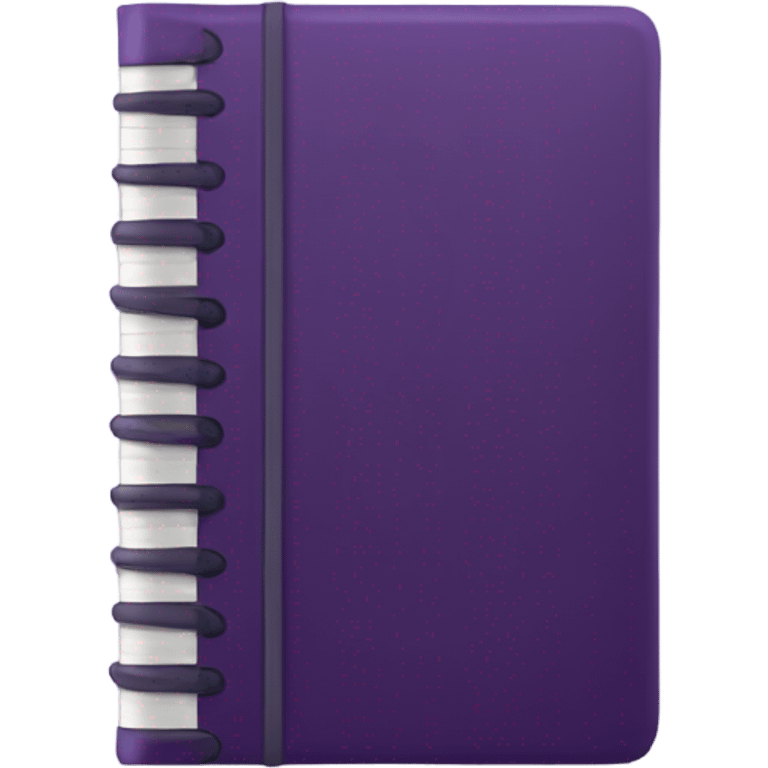 Dark Purple notebook Emoji emoji