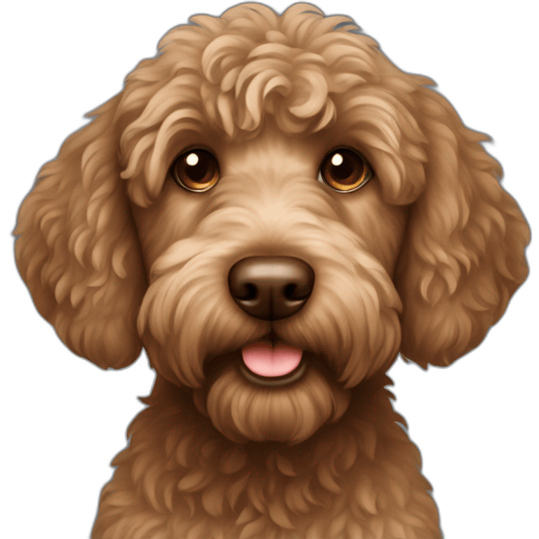 brown labradoodle emoji