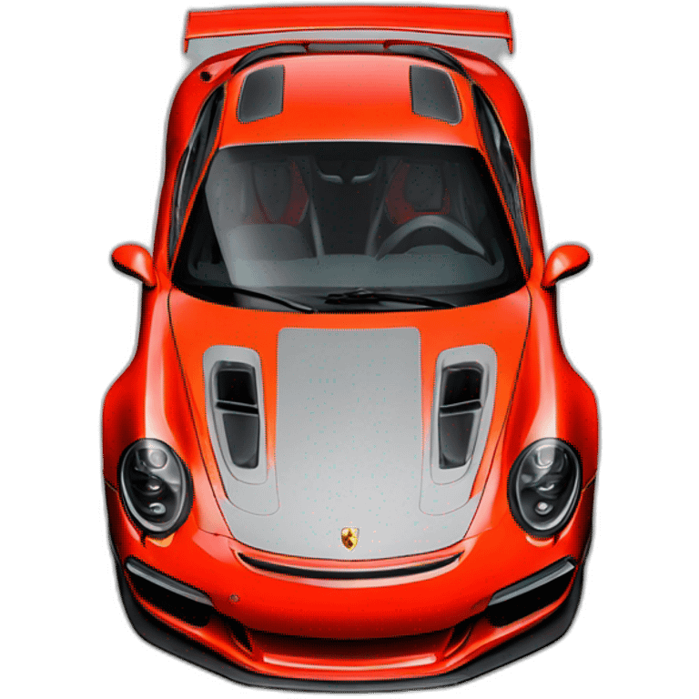 Porsche 911 red gt3 rs emoji