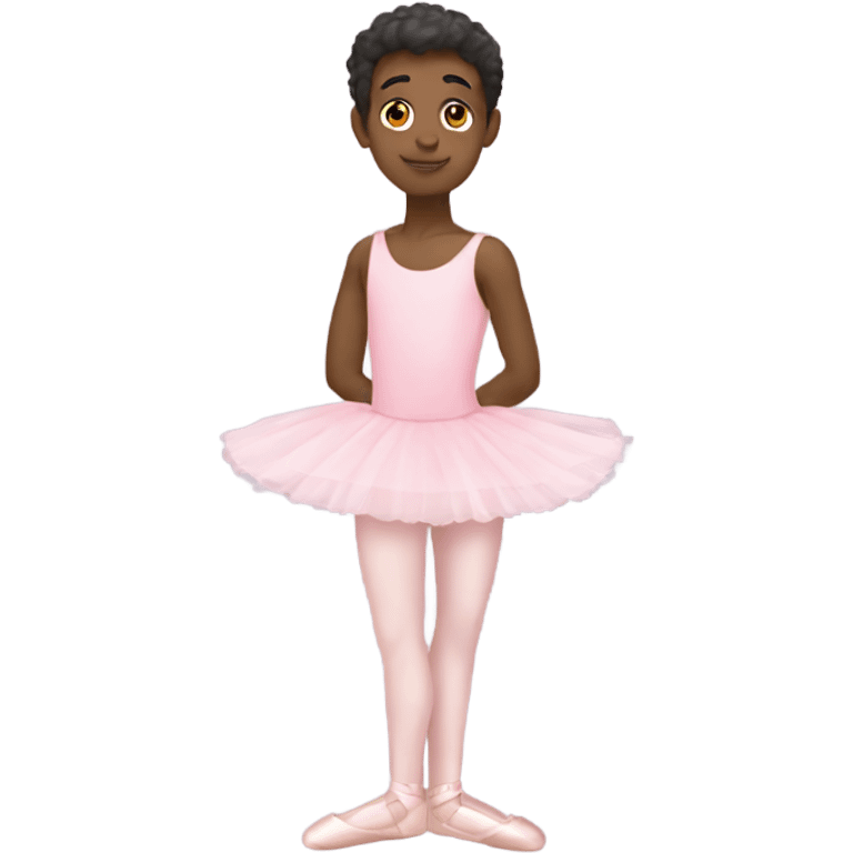 Soft pink Ballerina boy emoji