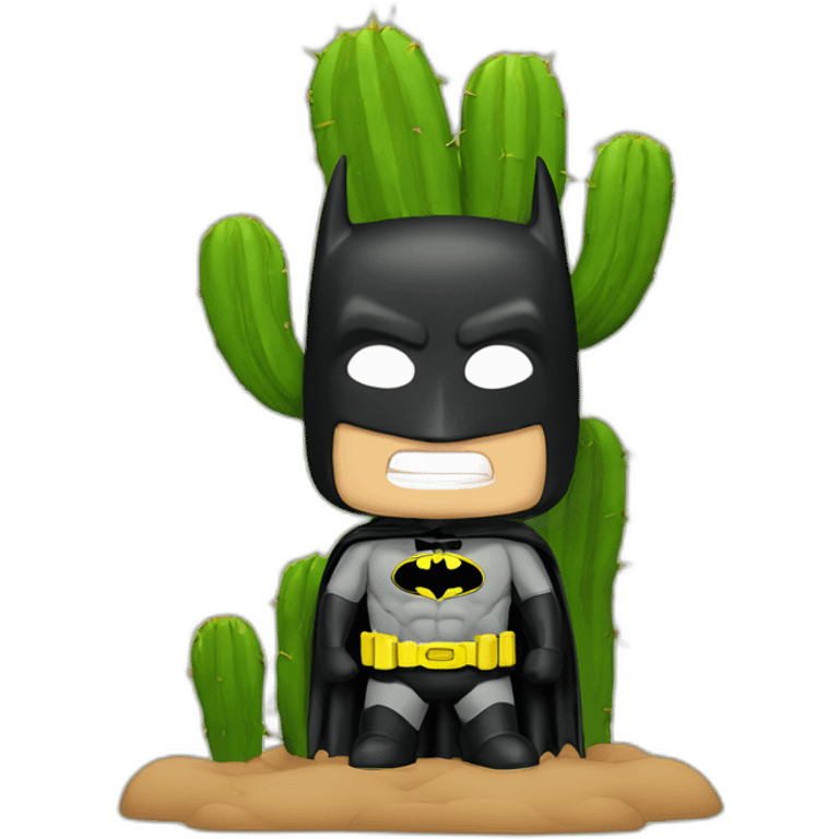 Batman besando un cactus emoji