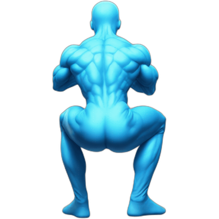 dr manhattan low squat dance back view emoji