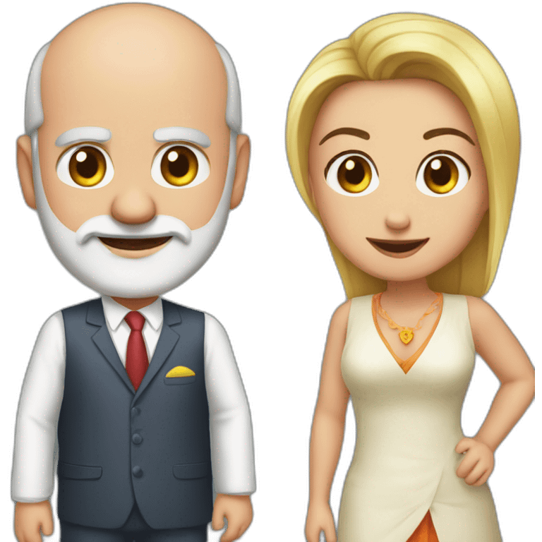 Modi and meloni emoji