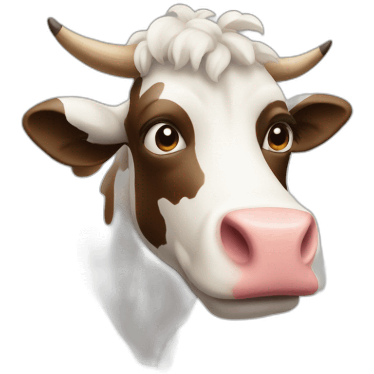 Vache qui broute emoji