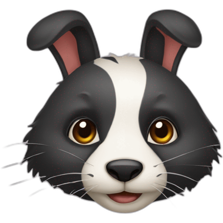 mix between badger and rabbit emoji