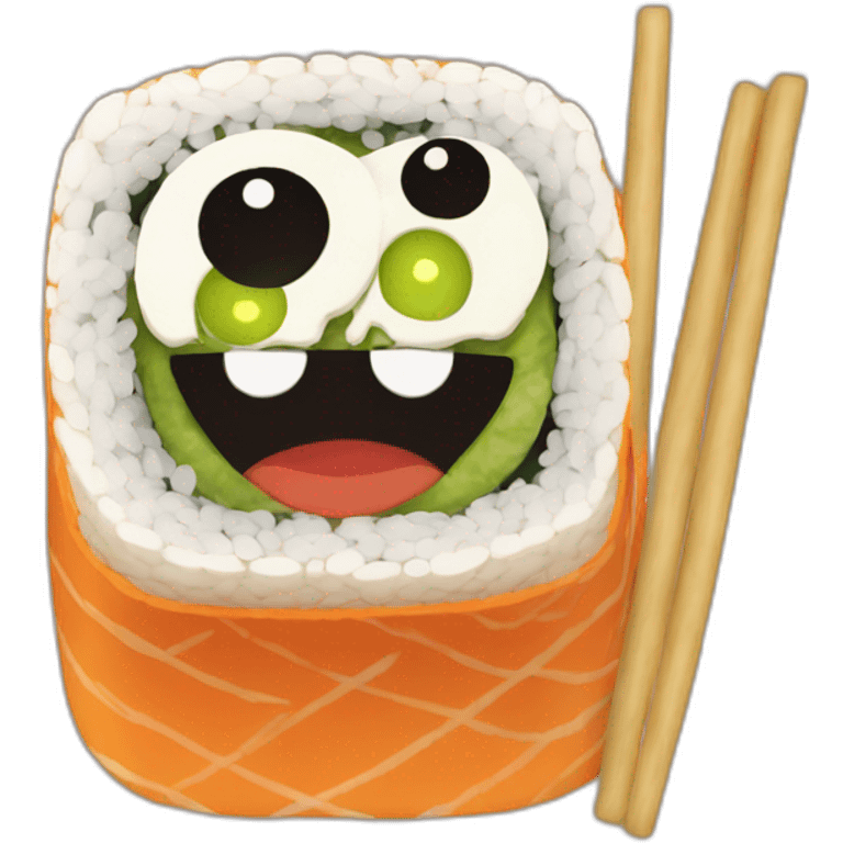 Halloween sushi emoji