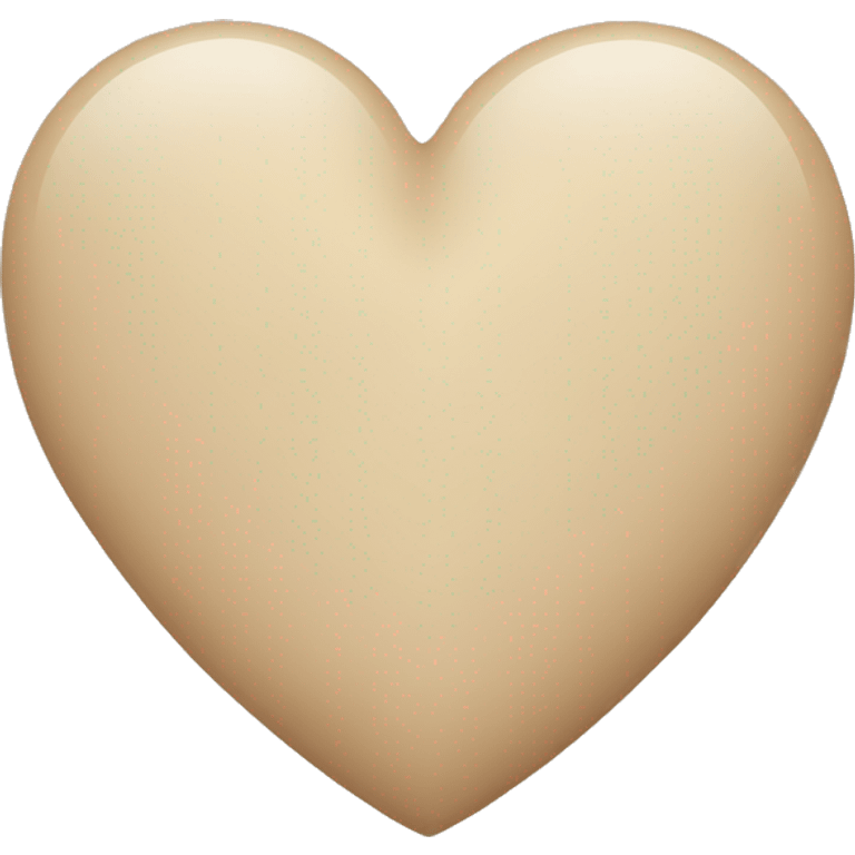 Beige heart emoji