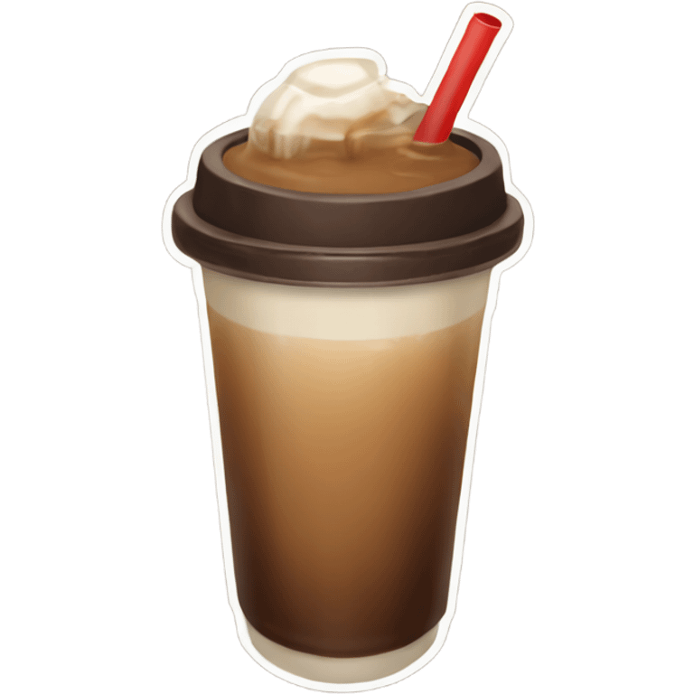 Ice coffee emoji