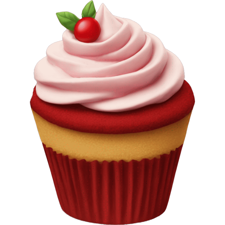 Red velvet cupcake emoji