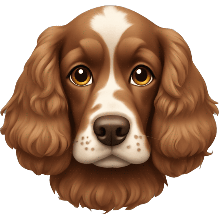 Brown cocker spaniel emoji