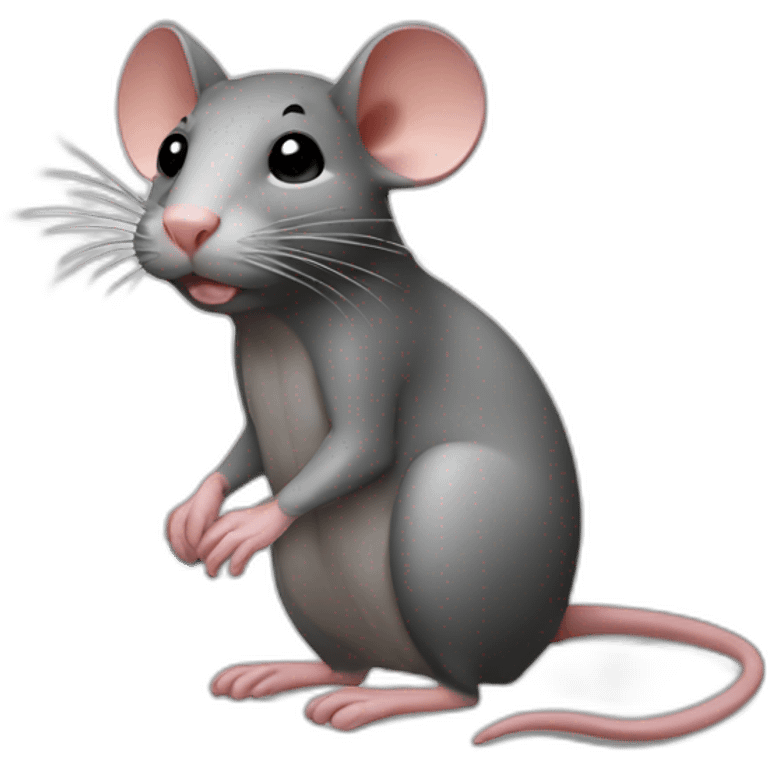 Rat work in office emoji