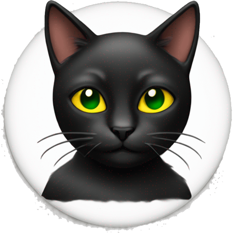 Black cat rasta emoji