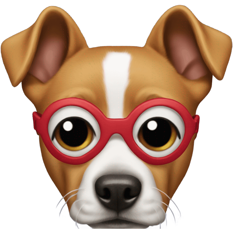 DOG in SPIDER MAN mask emoji