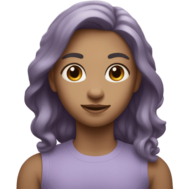 pastel purple painting emoji