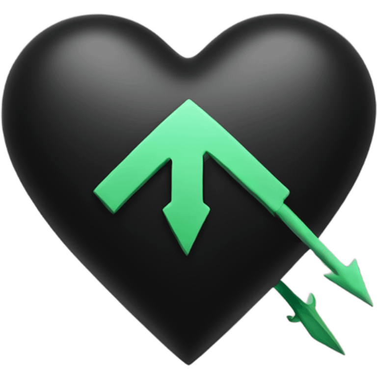 Black heart with arrow emoji