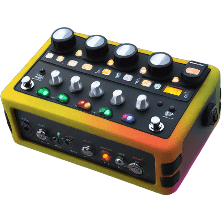 Multi effect guitar pedal emoji