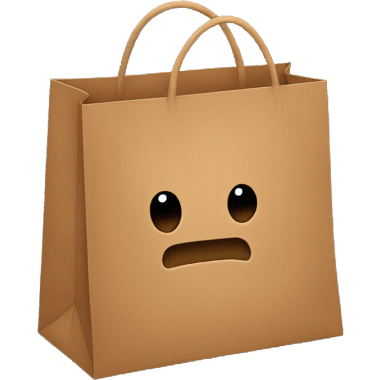 brown shopping bag emoji