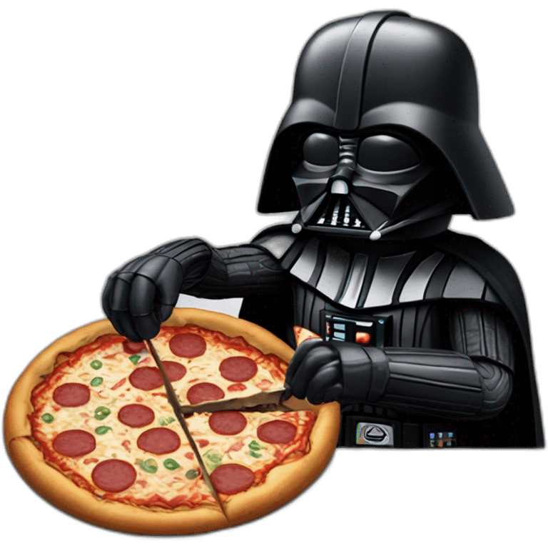 darth vader eating pizza emoji