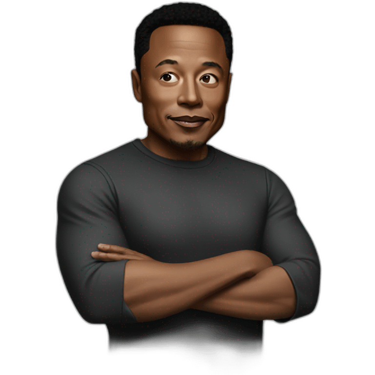 Black elon musk emoji