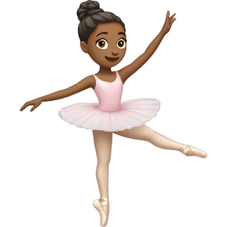 A ballet dancer on pointe emoji