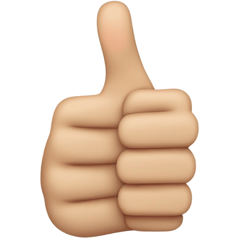 Thumbs up with fingers of different lengths emoji