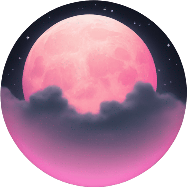 Pink moon  emoji