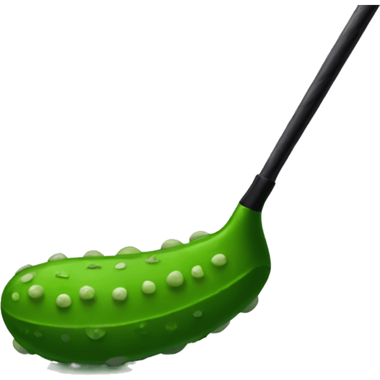 Golfing pickle  emoji