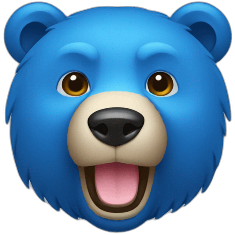 bear color blue emoji