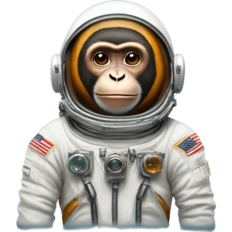 monkey with a spacesuits emoji