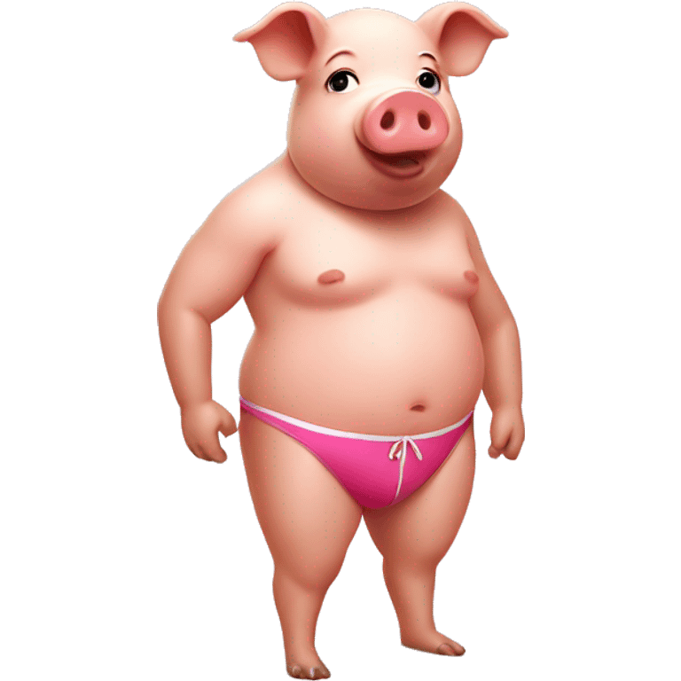 Pig in bathing suit  emoji