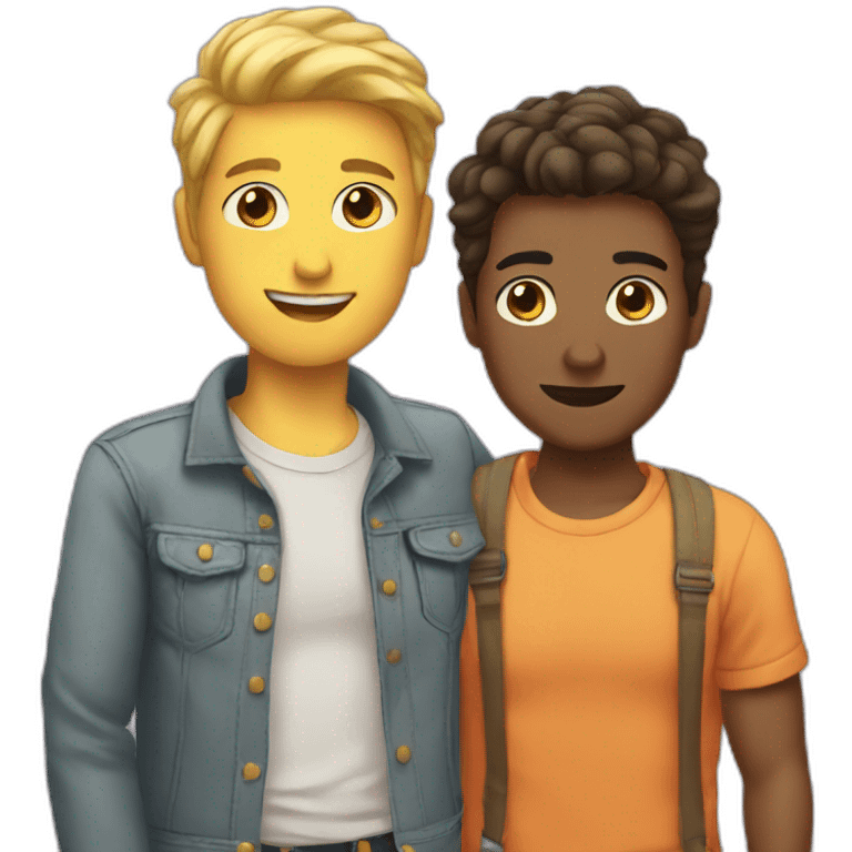 Couple gay emoji