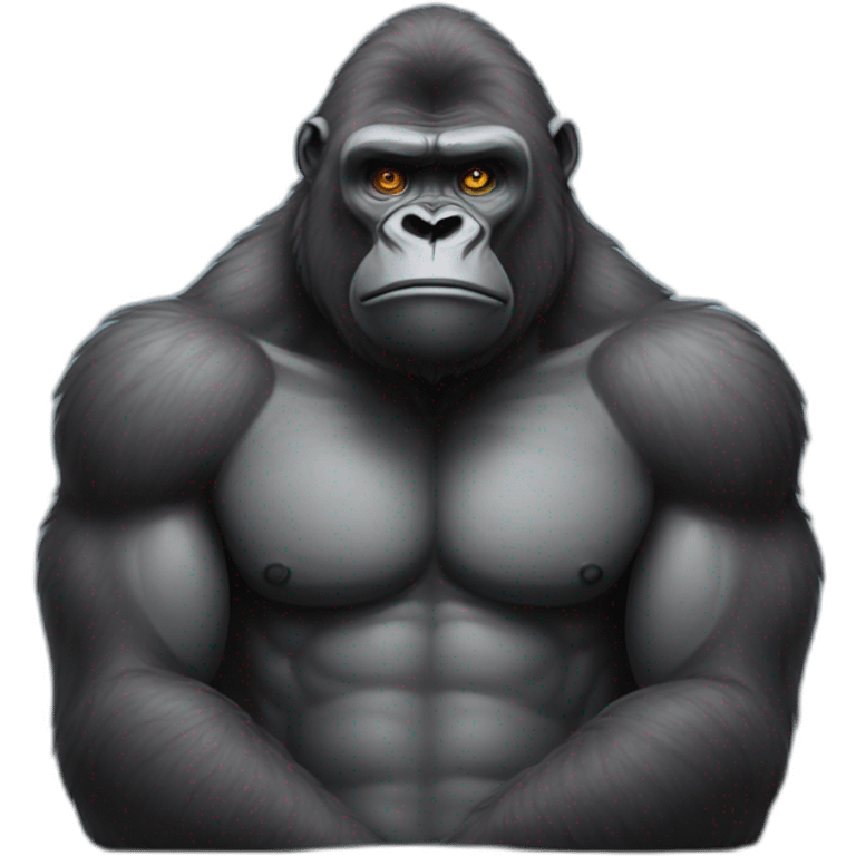 Sad buff Gorilla emoji