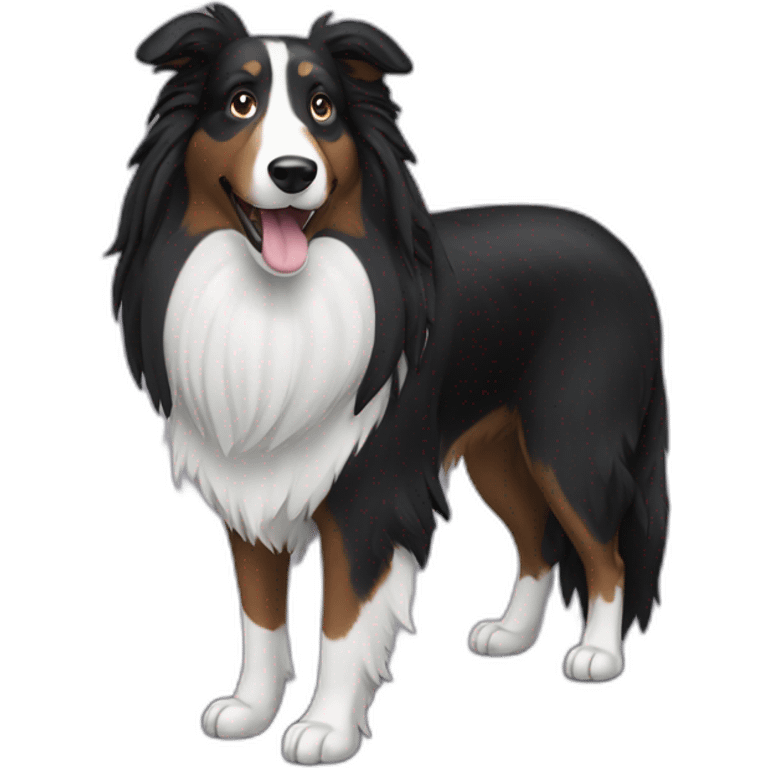 all black collie emoji