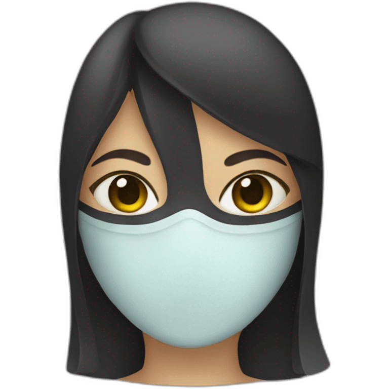 Masked girl emoji