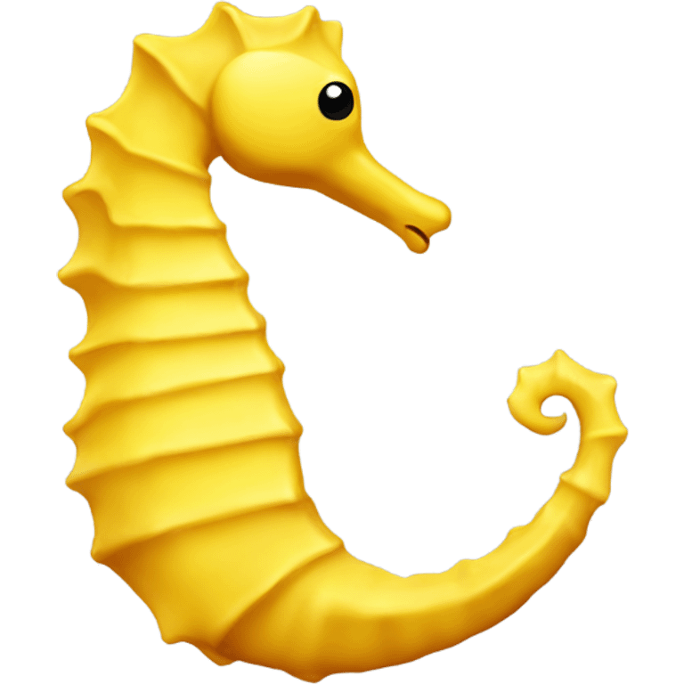 Yellow Seahorse emoji emoji