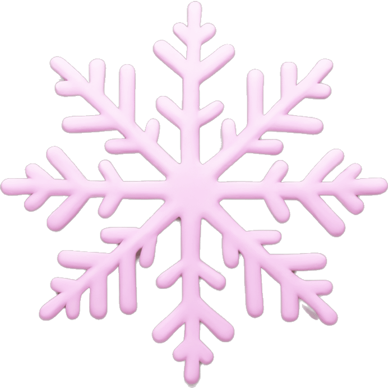 pastel pink snowflake  emoji