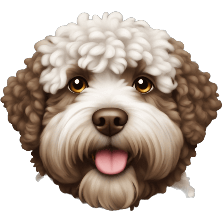 Lagotto romagnolo fluffy brown emoji