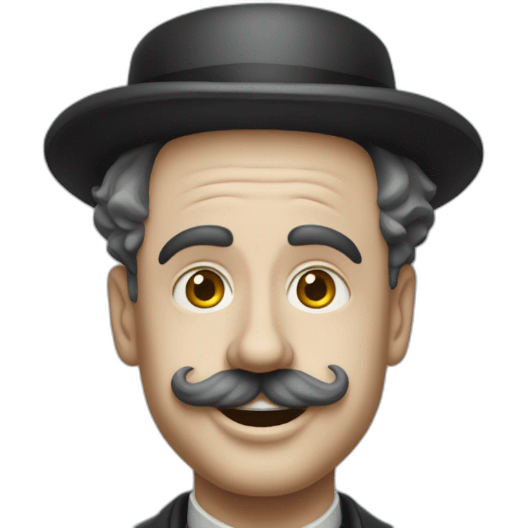 charlie chaplin sans chapeau emoji