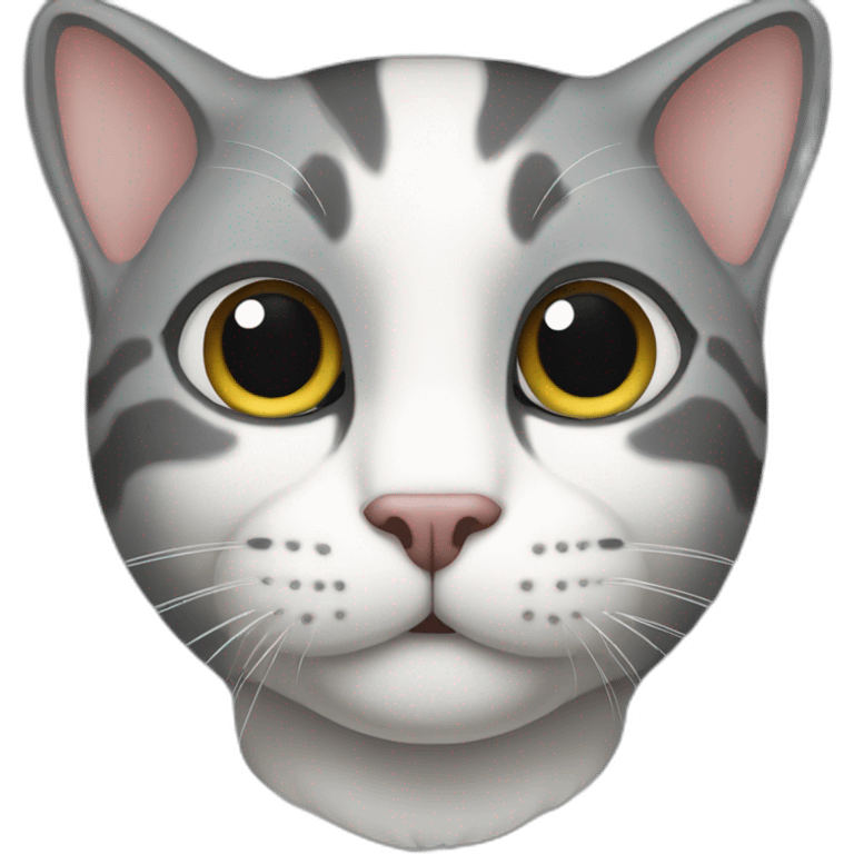 Cat-gray-white-small-ears emoji