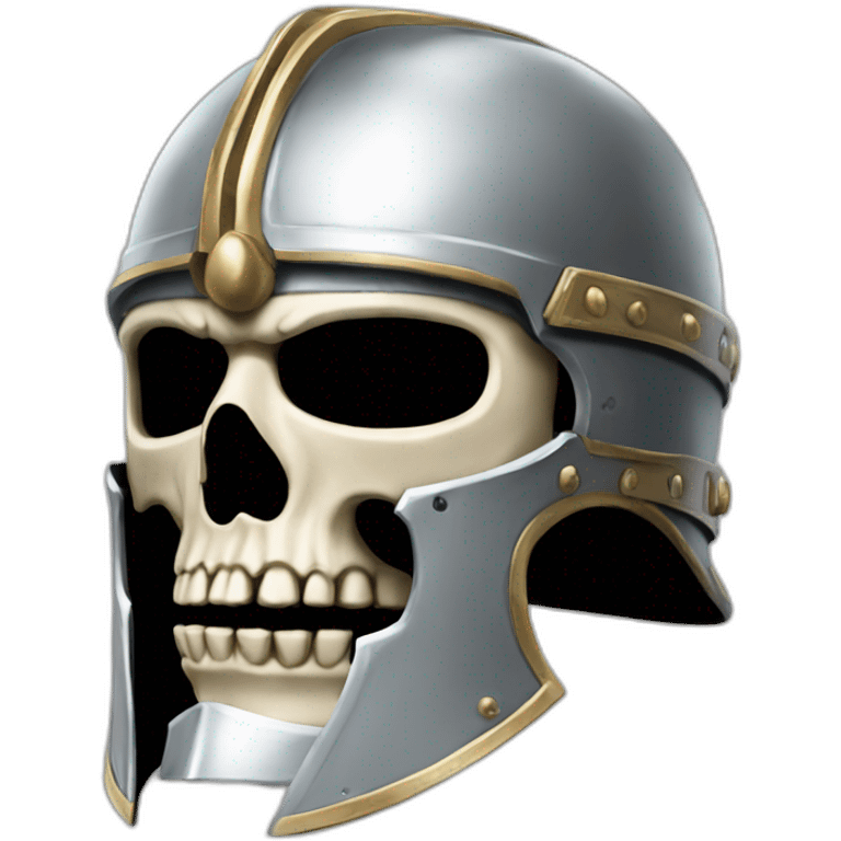 skull centurion helmet emoji