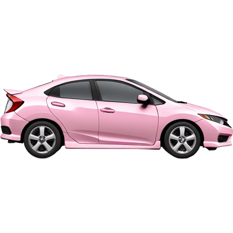 light pink honda civic car emoji