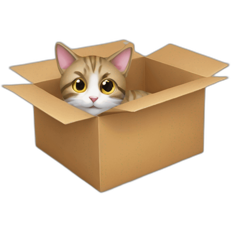 cat from gift box emoji