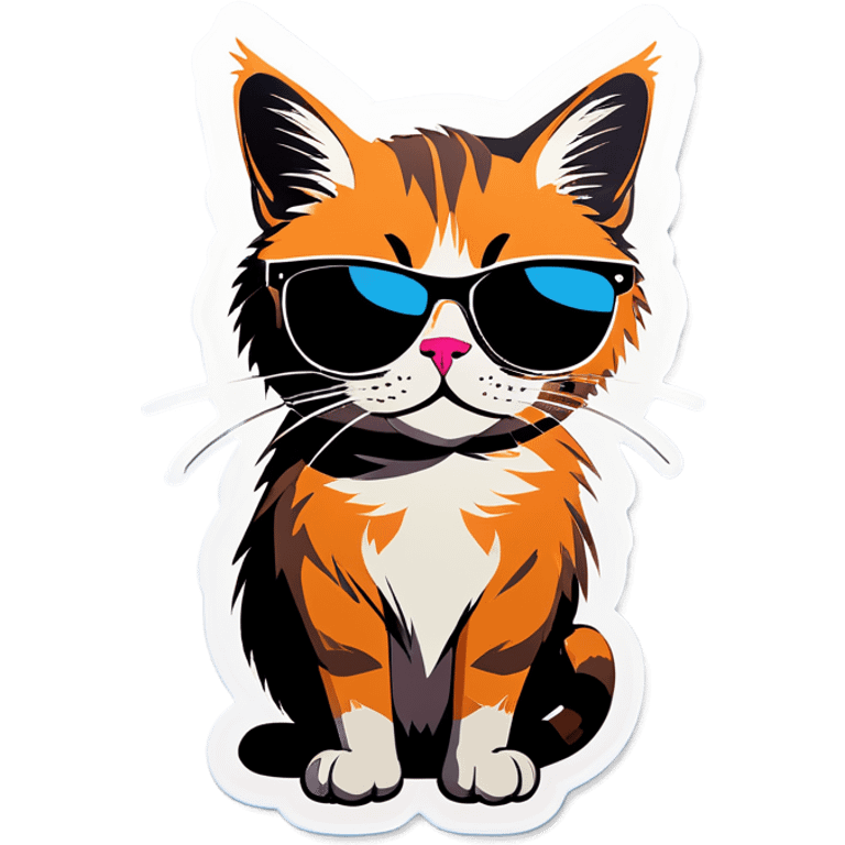 Cat with sunglasses emoji